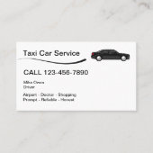 Taxi-Auto-Service Visitenkarte (Vorderseite)