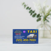 TAXI BUSINESS CARD VISITENKARTE (Stehend Vorderseite)
