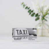 Taxi Cab Driver Service Visitenkarte (Stehend Vorderseite)