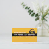 Taxi Cab Driver Services Visitenkarte (Stehend Vorderseite)