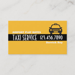 Taxi Cab Driver Services Visitenkarte