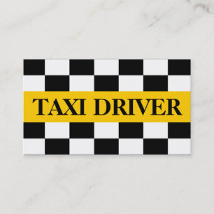 Taxi, Cab, Fahrer, Transport Visitenkarte
