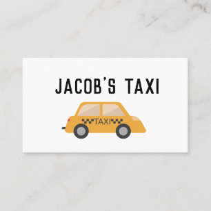 TAXI CAB Personalisierte Visitenkarten Visitenkarte