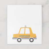 Taxi Cab Platzkarte (Außenseite Aufgefaltet)