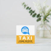 Taxi Cab Speech Box Treiber Quadratische Visitenkarte (Stehend Vorderseite)