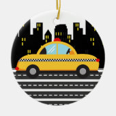 TAXI Cab - SRF Keramik Ornament (Vorne)