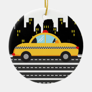 TAXI Cab - SRF Keramik Ornament