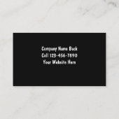 Taxi-Cab-Visitenkarten Visitenkarte (Rückseite)