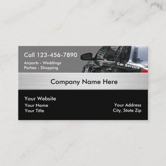 Taxi-Cab-Visitenkarten Visitenkarte (Vorderseite)