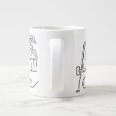 Taxi Cartoon Jumbo-Tasse (Rückseite)