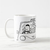 Taxi-Cartoon Kaffeetasse (Links)