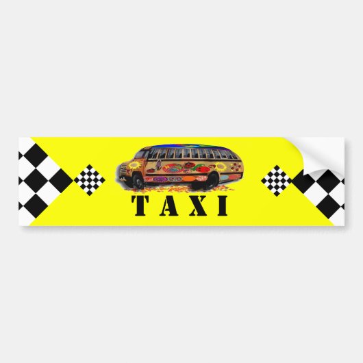 Taxi der Mama Autoaufkleber (Vorne)