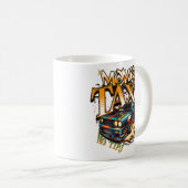 Taxi der Mama Keine Tipps Funny Street Auto Raceca Kaffeetasse (VorderseiteRechts)