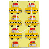 Taxi Design Mittlere Geschenktüte (Vorderseite)