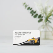Taxi-Dienstleistungsunternehmen-Karten Visitenkarte (Stehend Vorderseite)
