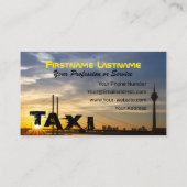 Taxi driver cabdriver transporter city chauffeur visitenkarte (Rückseite)