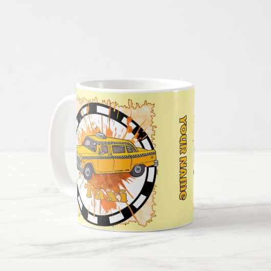 Taxi Driver Kaffeetasse (Vorderseite Links)