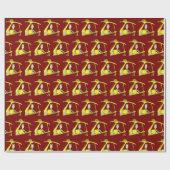 Taxi Driver Stickman Geschenkpapier (Flach)