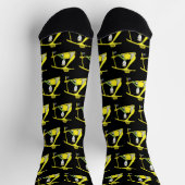 Taxi Driver Stickman Socken (Oben)
