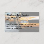 Taxi Fahrer Einfache Transportkosten Visitenkarten Visitenkarte (Vorderseite)