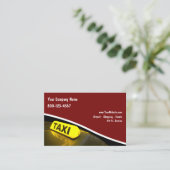Taxi-Fahrer-Europäer Visitenkarte (Stehend Vorderseite)