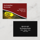 Taxi-Fahrer-Europäer Visitenkarte (Vorne/Hinten)