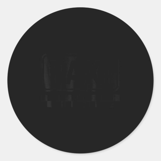 Taxi-Fahrer-Shirt Erwachsene Männer Frauen Kinder Runder Aufkleber (Vorderseite)