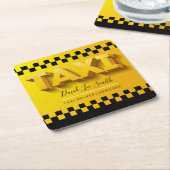 Taxi-Fahrer / Taxi-Service Rechteckiger Pappuntersetzer (angewinkelt)