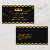Taxi-Fahrer-Visitenkarte Cab Company Visitenkarte (Vorne/Hinten)