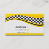 Taxi-Fahrer-Visitenkarte Visitenkarte (Rückseite)