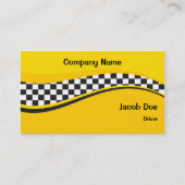 Taxi-Fahrer-Visitenkarte Visitenkarte (Vorderseite)