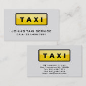 Taxi-Fahrer - Visitenkarten Visitenkarte (Vorne/Hinten)