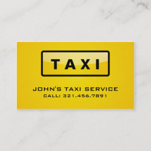 Taxi-Fahrer - Visitenkarten Visitenkarte