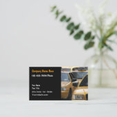 Taxi-Fahrer-Visitenkarten Visitenkarte (Stehend Vorderseite)