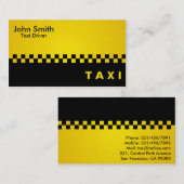 Taxi-Fahrer - Visitenkarten Visitenkarte (Vorne/Hinten)