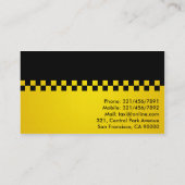 Taxi-Fahrer - Visitenkarten Visitenkarte (Rückseite)