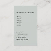 TAXI-FAHRGASTFAHRERDIENST FÜR BROWWATERCOLOR VISITENKARTE (Rückseite)