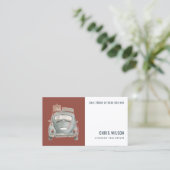 TAXI-FAHRGASTFAHRERDIENST FÜR BROWWATERCOLOR VISITENKARTE (Stehend Vorderseite)