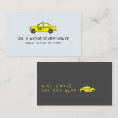 Taxi & Flughafen Shuttleservice Visitenkarte (Vorne/Hinten)
