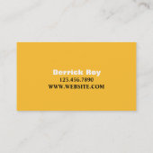 Taxi-Führerdienste Visitenkarte (Rückseite)