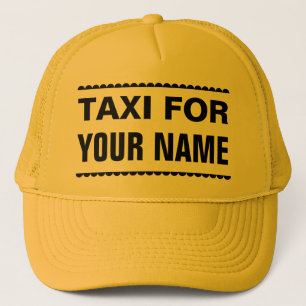 Taxi für Ihren Namen Benutzerdefinierte Trucker-Mü Truckerkappe