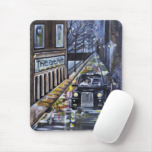 Taxi für Kate Gemälde von Alfred Fox Mousepad (Mit Mouse)