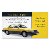 Taxi-Gelbe Kab Magnetische Visitenkarte (Vorderseite)