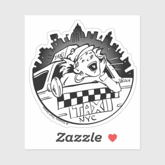 Taxi Girl Aufkleber (Blatt)