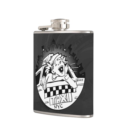 Taxi Girl Flachmann (Links)