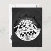 Taxi Girl Postkarte (Vorne/Hinten)