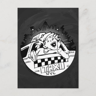Taxi Girl Postkarte