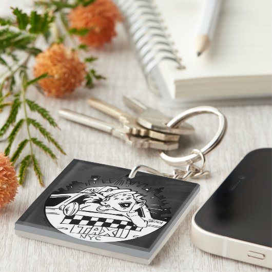 Taxi Girl Schlüsselanhänger (Vorderseite rechts)