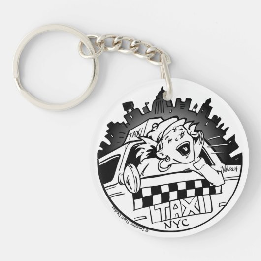 Taxi Girl Schlüsselanhänger (Vorderseite)