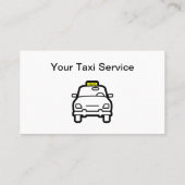 Taxi-heller öffentlicher Transport Visitenkarte (Rückseite)